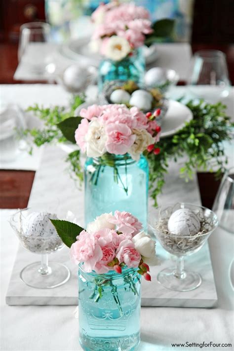 These vintage canning jars from the 1840s to the 1920s are the staple of retro country charm. The Easiest Way to Tint Mason Jars Blue - Setting for Four