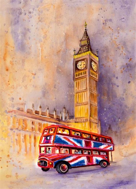 London Authentic Painting By Miki De Goodaboom Artmajeur In 2023