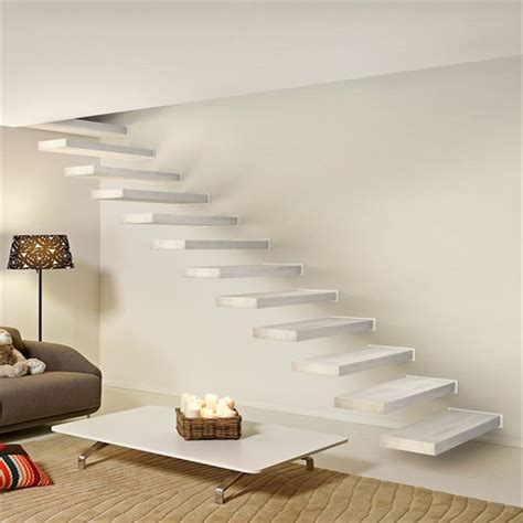 Invisible Wall Side Stringer Stairs Staircase Design Diy Floating