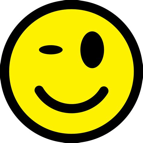 Smiley Wink Emoticon Happy Face Png Picpng