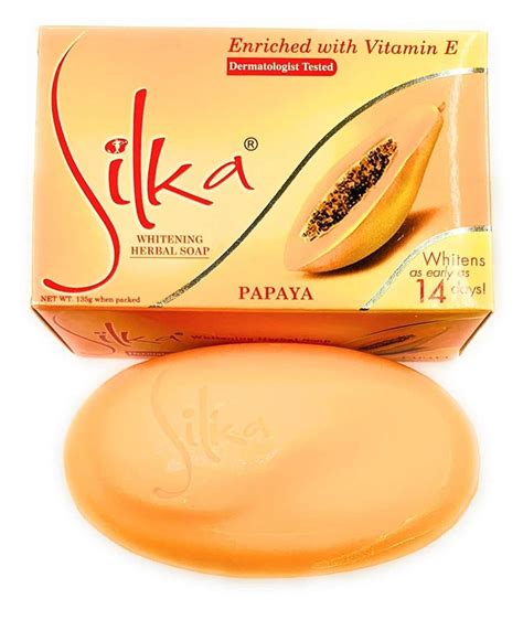 Silka Papaya Skin Whitening Soap For Body Packaging Size 135g At Rs