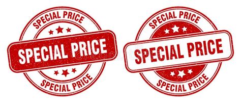 Special Price Stamp Special Price Label Round Grunge Sign Stock