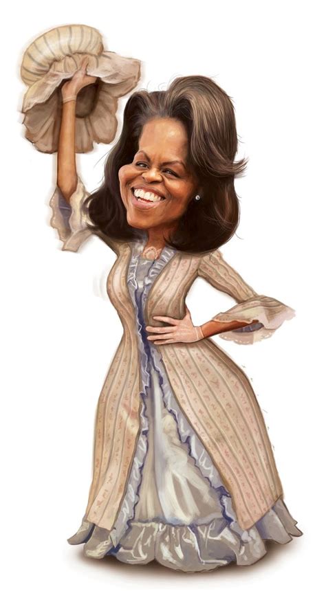 Michelle Obama Caricature Celebrity Caricatures Funny Caricatures