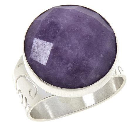 Jay King Sterling Silver Purple Lepidolite Round Ring Hsn
