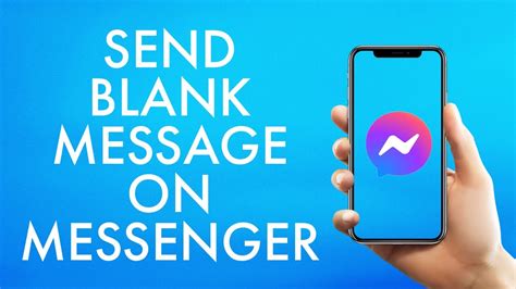 How To Send Blank Message On Messenger Youtube