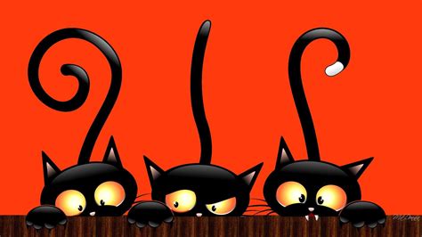 Halloween Black Cats Wallpapers Wallpaper Cave