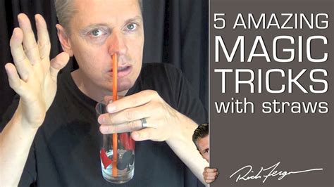 How To Do 5 Amazing Magic Tricks With A Straw Youtube