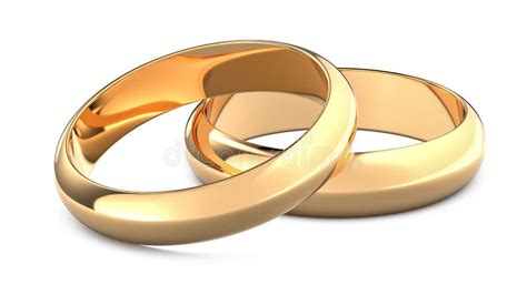 Two Golden Weddings Rings As A Symbol Of Marriage And Wedding 3d