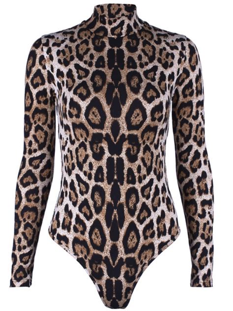 Lovely Sexy Leopard Print Skinny Bodysuitlovelywholesale Wholesale