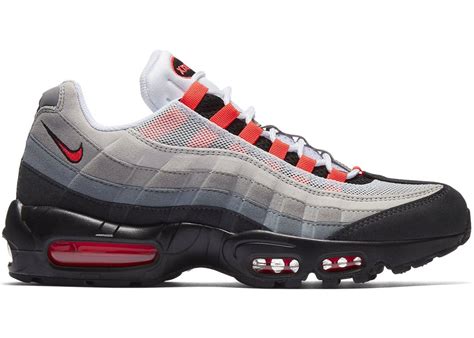 Nike Air Max 95 Og Solar Red 2018 Stylish Running Shoes Sneakers