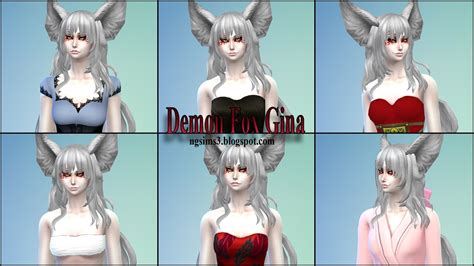 Ng Sims 3 Demon Fox Gina Ts4 Sims