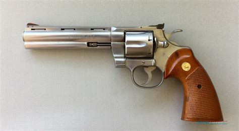 Colt Python Stainless Steel 6 Inch Barrel 357 M For Sale