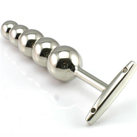 Auexy Stainless Steel Metal Openable Anal Plugs Heavy Anus Beads Lock With Handles Sex Toys