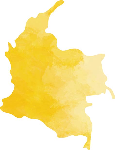 Free Watercolor Painting Of Colombia Map 21454331 Png With Transparent