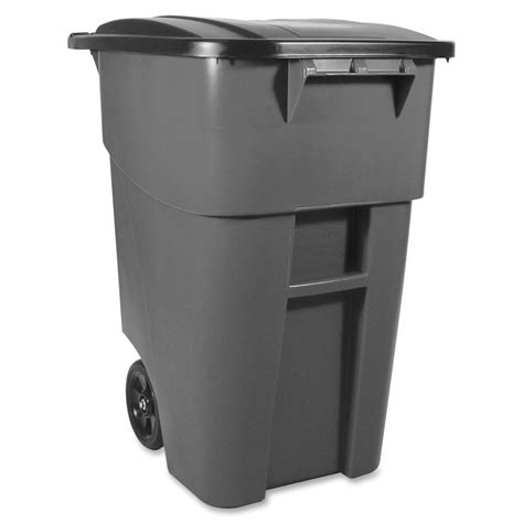 Rubbermaid Commercial Brute Rollout Container With Lid 50 Gal
