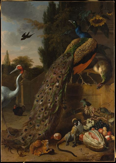Melchior D Hondecoeter Peacocks The Met Peacock Painting Animal