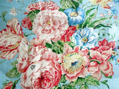 Vintage Floral Fabrics My Favorite Visit Me At The Antique Textiles