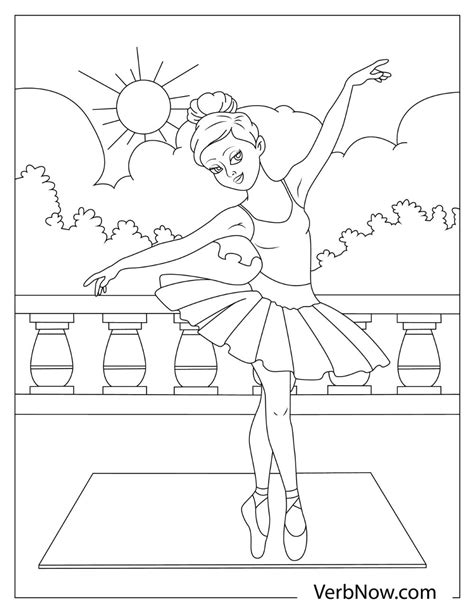 Ballet Ballerina Coloring Pages Free Printable Templates
