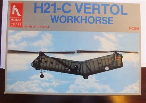 Hobby Craft Model 172 H21 C Vertol Workhorse Helicopter Model Kit