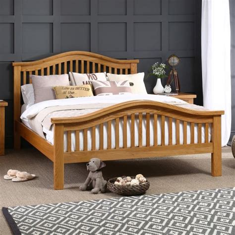 Solid Oak Arch Rail 6ft Super King Size Bed The Furniture Market
