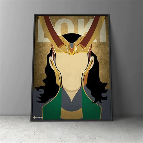 Loki Minimalist Poster Loki Wall Art Printable Loki Marvel Etsy