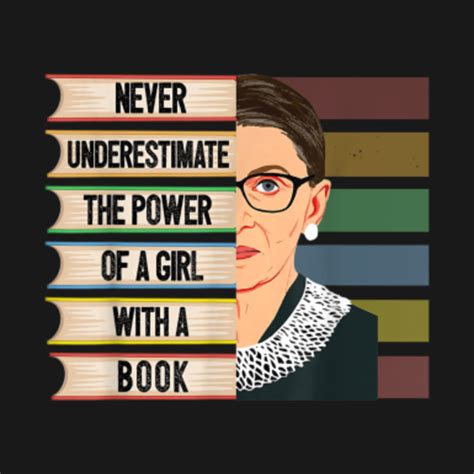 Feminist Ruth Bader Ginsburg Rbg Quote Never Underestimate The Power Of