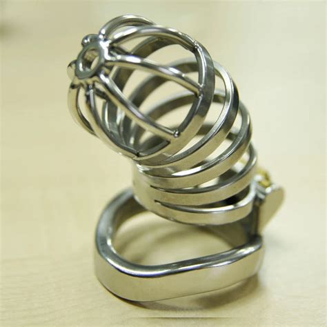 Large Size Stainless Steel Male Chastity Device Long Penis Lock Cage Cb6000 Metal Cockring Cock