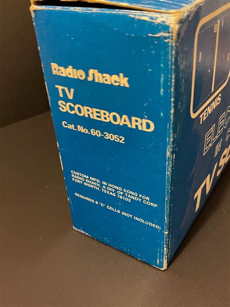 Radio Shack Electronic Tv Scoreboard 60 3052 Vintage Rare Collectible