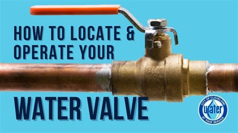 How To Locate And Operate Your Water Valve Youtube