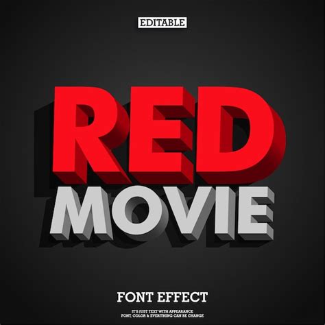 Premium Vector Strong Bold Modern Retro 3d Red Typeface Font