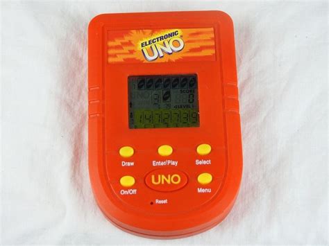 Uno Handheld Electronic Game Mattel 2001 Electronics Games Mattel