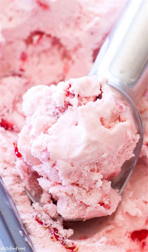 Pour contents into a loaf or small pan. Homemade Strawberry Ice Cream | Homemade strawberry ice ...