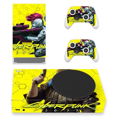 cyberpunk 2077 skin sticker for xbox series s and controllers design 4
