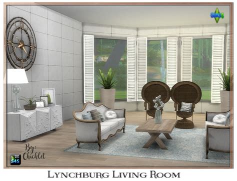 Lynchburg Living Room At Chicklets Nest Sims 4 Updates