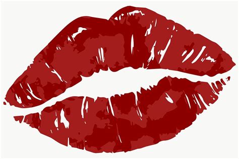 Vectorized Red Lips Sticker Design Resource Free Image By Aew Red Lips Tattoo