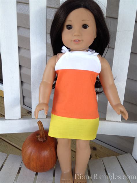 American Girl Doll Candy Corn Dress Sewing Tutorial