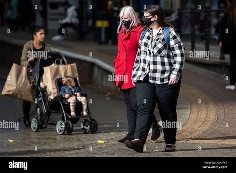 People Out And About In Manchester As Tier 3 Lockdown Looms Stock Photo