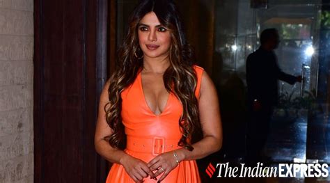 Priyanka Chopra Shines Bright In Fluorescent Orange Dress Take A Look Fashion News The