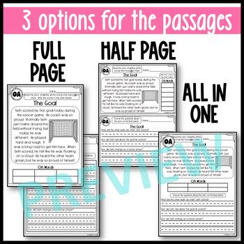 Oa And Ow Reading Passages Long O Double Vowels By Designed By Danielle