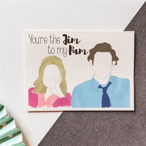 Printable The Office Jim To My Pam Valentine S Card Etsy