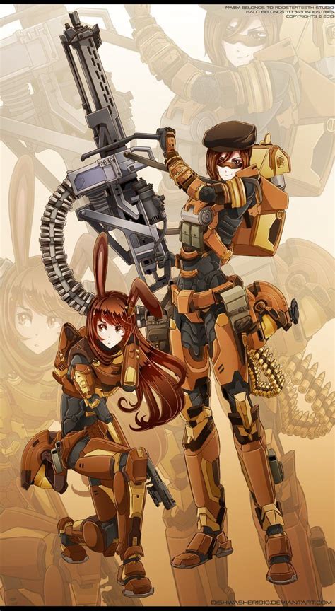Rwbyxhalo Coco And Velvet Spartan Armour By Dishwasher On