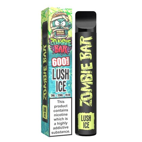 Lush Ice Zombie Bar Disposable Vape Pod Kit 600 Puffs Vape Korner