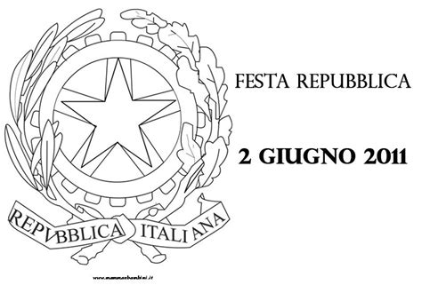 Fai Info Stemma Repubblica Italiana Da Colorare Mam