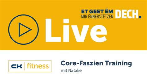 Core Faszien Training Mit Natalie Ck Fitness Esch Was Live By Ck