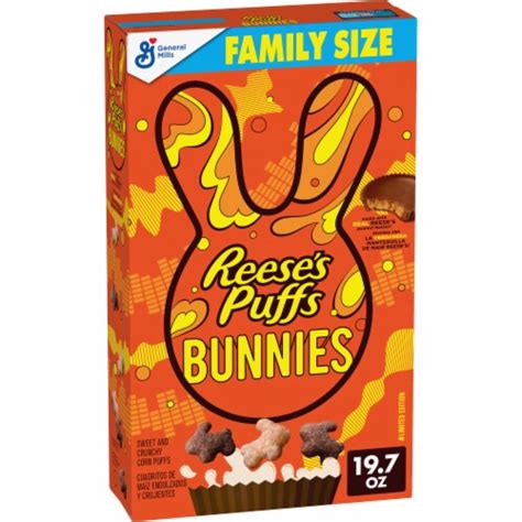 reese s puffs bunnies chocolatey peanut butter easter edition cereal 19 7 oz metro market