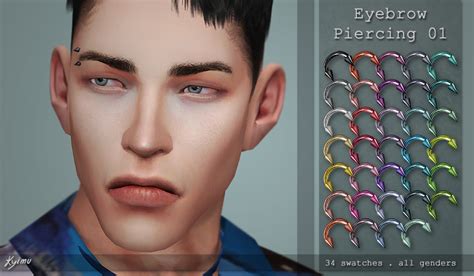Simple Eyebrow Piercings For Your Simsif You Have Any Color Or Texture