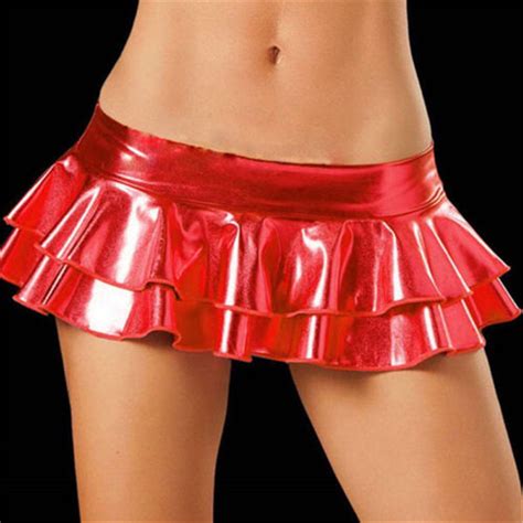 Wholesale Skirts At 5 40 Get Skirts Sexy Latex Skirt Women Pvc Pole Dancing Club Wear Short