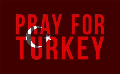 Pray For Turkey Vector Illustration Of A Map Of Turkey With The Text