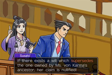 [the great ace attorney crossover] the return of the blossoming attorney susato and nick