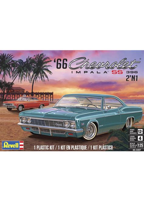 Revell 4497 1966 Chevy Impala Ss 396 2n1 Cheap Collectible Models